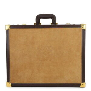 LOEWE Trunk Case Anagram Suede Leather
